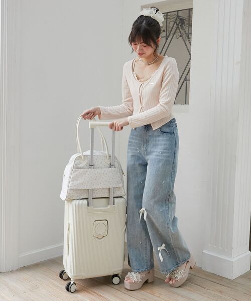 MAJESTIC LEGON（マジェスティックレゴン）の「◇フラワートラベルボストンバッグ（ボストンバッグ・レディース・ピンク系その他2/ブルー系その他2・FREE）」の8枚目の写真