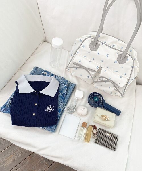 MAJESTIC LEGON（マジェスティックレゴン）の「◇フラワートラベルボストンバッグ（ボストンバッグ・レディース・ピンク系その他2/ブルー系その他2・FREE）」の22枚目の写真