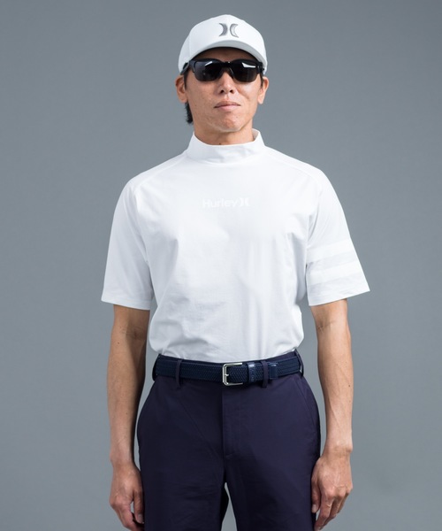 Hurley (ハーレー)の「【Hurley/ハーレー】モックネックシャツ 吸汗速乾性 ゴルフ UPF50+ ファントム PHANTOM ICON BP SS MOCK おしゃれなギフトに最適!(シャツ/ブラウス・メンズ・ホワイト/ベージュ/ネイビー/ブラック・SMALL/MEDIUM/LARGE/X-LARGE)」の6枚目の写真