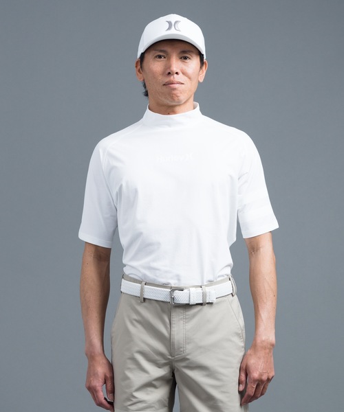 Hurley (ハーレー)の「【Hurley/ハーレー】モックネックシャツ 吸汗速乾性 ゴルフ UPF50+ ファントム PHANTOM ICON BP SS MOCK おしゃれなギフトに最適!(シャツ/ブラウス・メンズ・ホワイト/ベージュ/ネイビー/ブラック・SMALL/MEDIUM/LARGE/X-LARGE)」の7枚目の写真