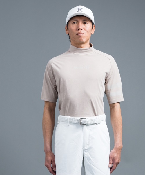 Hurley (ハーレー)の「【Hurley/ハーレー】モックネックシャツ 吸汗速乾性 ゴルフ UPF50+ ファントム PHANTOM ICON BP SS MOCK おしゃれなギフトに最適!(シャツ/ブラウス・メンズ・ホワイト/ベージュ/ネイビー/ブラック・SMALL/MEDIUM/LARGE/X-LARGE)」の10枚目の写真