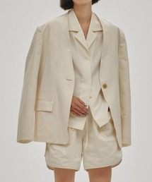 TODAYFUL（トゥデイフル）の「TODAYFUL Collarless Cottonsatin Jacket