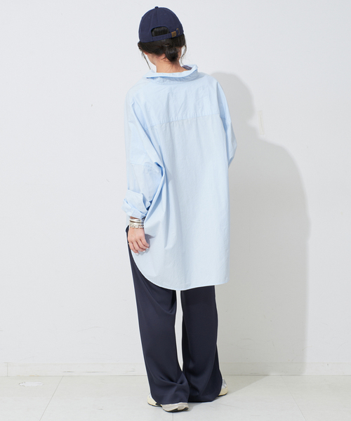 【値下げ】SLOBE IENA 24SS 綿麻レギュラーシャツ 24-050-912-3000-1-0 ベージュ サイズ：Free (EC) SLOBE IENA｜《一部店舗・WEB限定カラーあり/追加》ファインOX