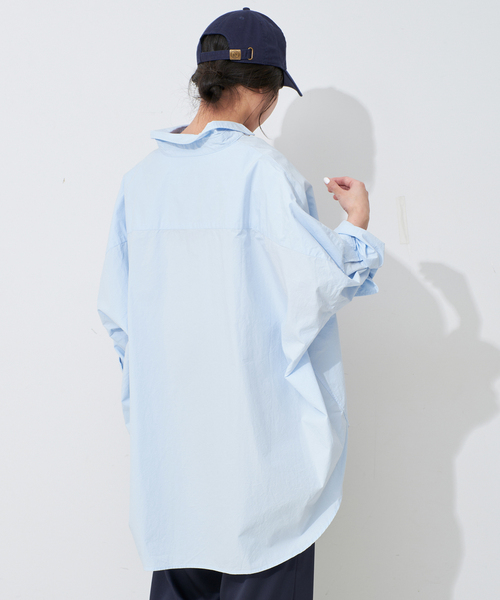 SLOBE IENA オーバーサイズシャツ ブルー セール】オーバーサイズシャツ（シャツ/ブラウス）｜SLOBE IENA