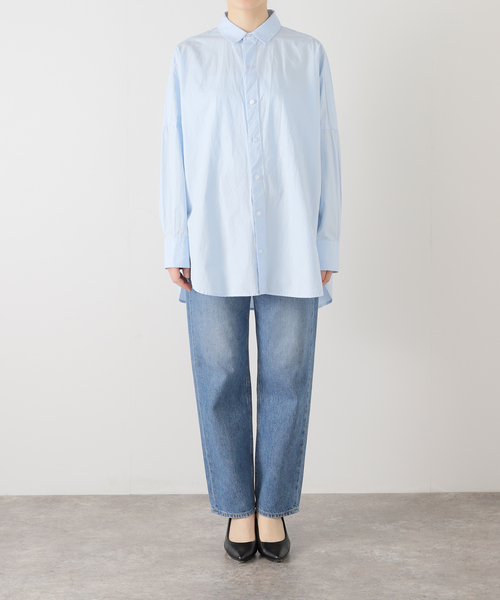 SLOBE IENA オーバーサイズシャツ ブルー セール】オーバーサイズシャツ（シャツ/ブラウス）｜SLOBE IENA