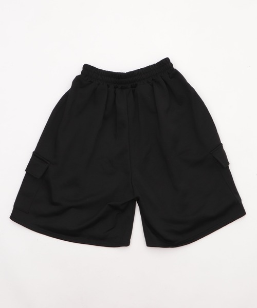 Figments（フィグメンツ）の「スウェットカーゴハーフパンツ（スウェットパンツ・レディース・杢グレー/ブラック・FREE）」の9枚目の写真