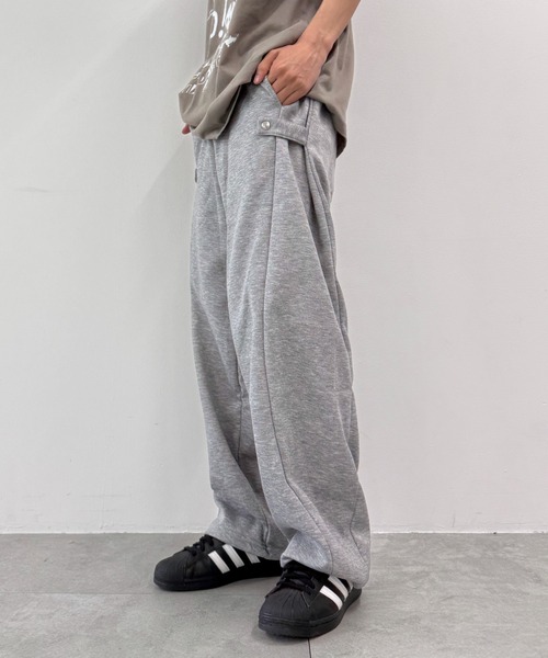 WEGO（ウィゴー）の「WEGO/2WAYスウェットパンツ（スウェットパンツ・メンズ・ブラック/グレー・FREE）」の2枚目の写真