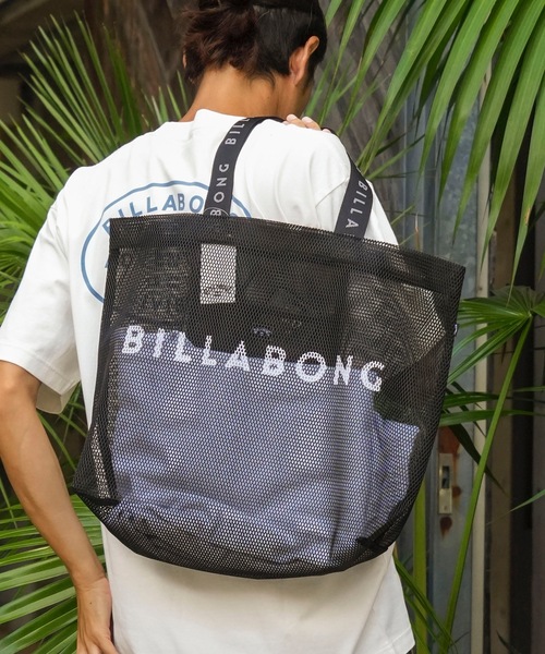 BILLABONG(ビラボン)の「BILLABONG メンズ MESH TOTE BAG トートバッグ 【2025年夏モデル】/ビラボンメッシュトートバッグ(トートバッグ・メンズ・ミント/ベージュ/ブラック・FREE)」の1枚目の写真