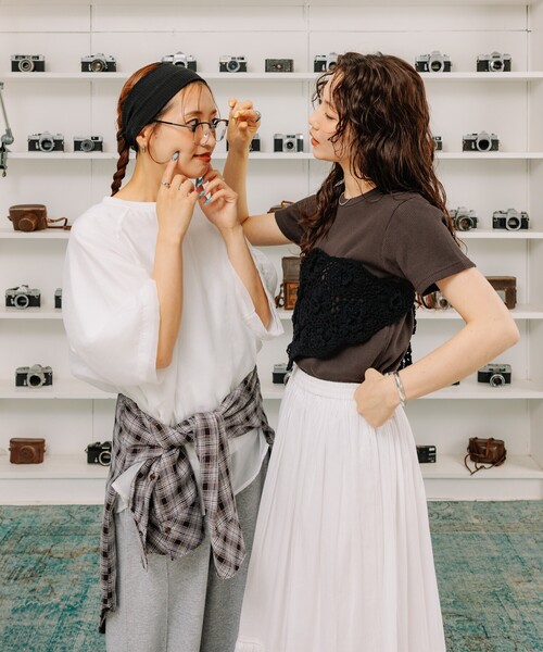 FREAK'S STORE（フリークスストア）の「<接触冷感> サマー ボンディング カーブワイドパンツ/イージーパンツ/スウェットパンツ（その他パンツ・レディース・ブラック/ピンク/ライトグレー・SMALL/MEDIUM）」の4枚目の写真