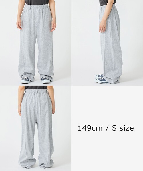 FREAK'S STORE（フリークスストア）の「<接触冷感> サマー ボンディング カーブワイドパンツ/イージーパンツ/スウェットパンツ（その他パンツ・レディース・ブラック/ピンク/ライトグレー・SMALL/MEDIUM）」の9枚目の写真