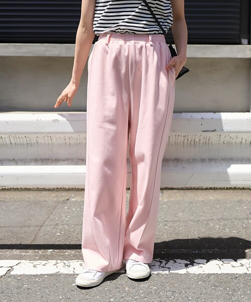 FREAK'S STORE（フリークスストア）の「<接触冷感> サマー ボンディング カーブワイドパンツ/イージーパンツ/スウェットパンツ（その他パンツ・レディース・ブラック/ピンク/ライトグレー・SMALL/MEDIUM）」の22枚目の写真