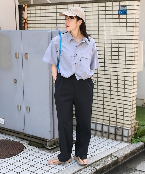 専用RonHermanワイドパンツ XSピンク 即日発送 イージーパンツ リフ Riff カーゴパンツ ドロスト付き パラシュートパンツ