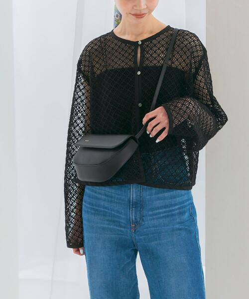 URBAN RESEARCH ROSSO WOMEN(アーバンリサーチ ロッソ)の「メッシュレーストップス(その他トップス・レディース・ブラック/オフホワイト・FREE)」の18枚目の写真