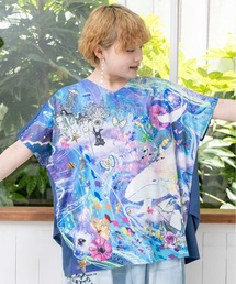 ScoLar（スカラー）の「152680：メルヘンな海とクジラ柄プルオーバー（Tシャツ/カットソー）」