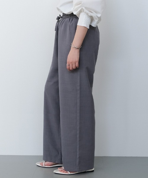 aquagarage(アクアガレージ)の「リネンタッチイージーパンツ(その他パンツ・レディース・ブラック/ナチュラル/チャコール/モカ・M)」の8枚目の写真