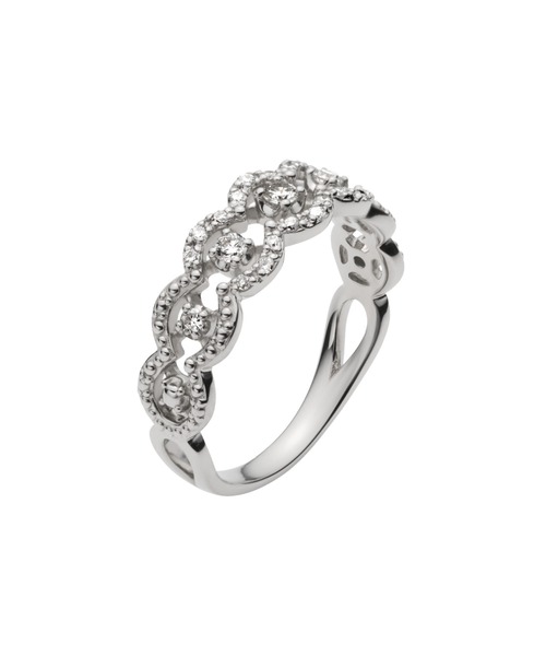 VENDOME AOYAMA(ヴァンドーム青山)の「プラチナ サンテュールブリエ レース ダイヤモンド リング計0.18ct(リング・レディース・プラチナム・#11/#13/#15)」の2枚目の写真