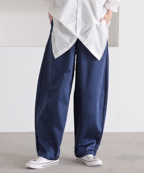 n'OrLABEL(ノアールレーベル)の「【接触冷感】サイドライン入りカーブパンツ(その他パンツ・レディース・ネイビー/オフホワイト/ブラック・2/1)」の15枚目の写真