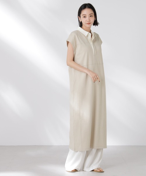 【MORABITO BLANC】 フレンチスリーブ シャツワンピース MORABITO BLANC】 フレンチスリーブ シャツワンピース - メルカリ