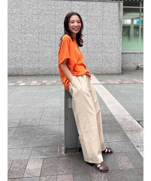 Ungrid（アングリッド）の「リネン混カーブラフパンツ（その他パンツ・レディース・ブラック/ベージュ・FREE）」の14枚目の写真