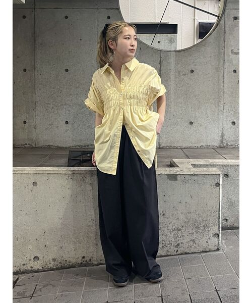 Ungrid（アングリッド）の「リネン混カーブラフパンツ（その他パンツ・レディース・ブラック/ベージュ・FREE）」の16枚目の写真