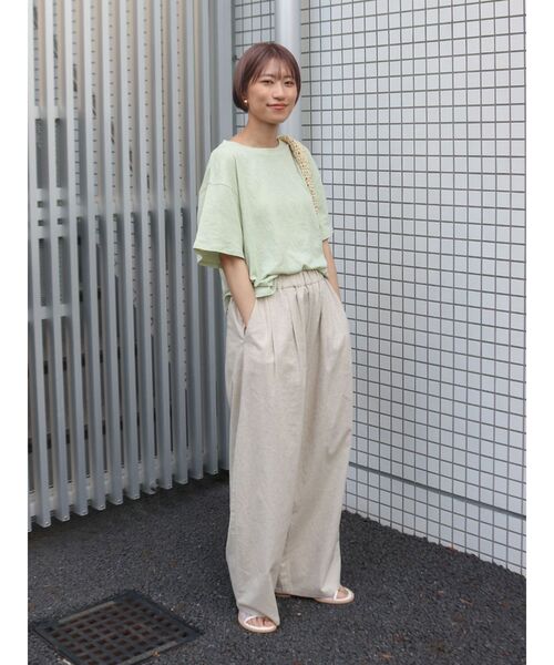 Ungrid（アングリッド）の「リネン混カーブラフパンツ（その他パンツ・レディース・ブラック/ベージュ・FREE）」の17枚目の写真