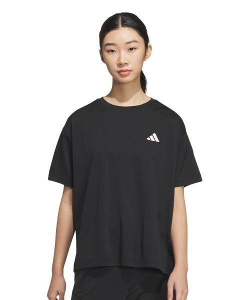 adidas（アディダス）の「アディダス adidas カラット グラフィック ルーズフィット（Tシャツ/カットソー・レディース・ブラック/ホワイト/ラベンダー・S/M/L/XL）」の2枚目の写真