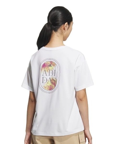 adidas（アディダス）の「アディダス adidas カラット グラフィック ルーズフィット（Tシャツ/カットソー・レディース・ブラック/ホワイト/ラベンダー・S/M/L/XL）」の9枚目の写真