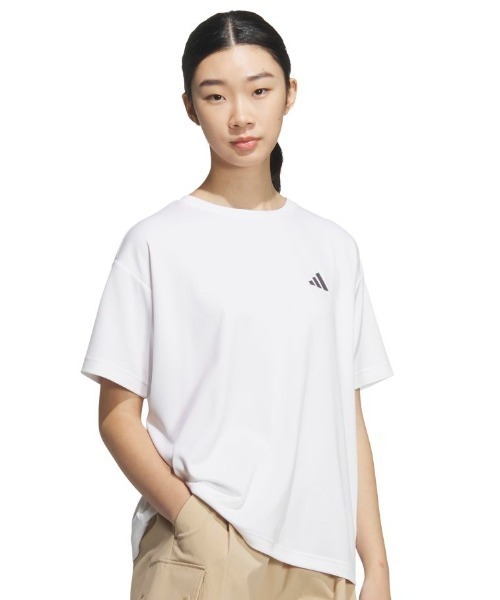 adidas（アディダス）の「アディダス adidas カラット グラフィック ルーズフィット（Tシャツ/カットソー・レディース・ブラック/ホワイト/ラベンダー・S/M/L/XL）」の8枚目の写真