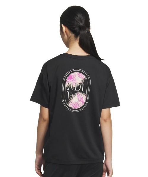 adidas（アディダス）の「アディダス adidas カラット グラフィック ルーズフィット（Tシャツ/カットソー・レディース・ブラック/ホワイト/ラベンダー・S/M/L/XL）」の14枚目の写真