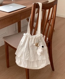 Chiina / コットンフリルトートバッグ