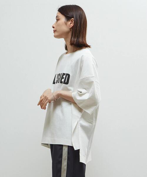 SOFFITTO(ソフィット)の「《定番》ロゴプリント製品染ビックTシャツ(Tシャツ/カットソー・レディース・ベージュ/ピンク/ホワイト・FREE)」の20枚目の写真