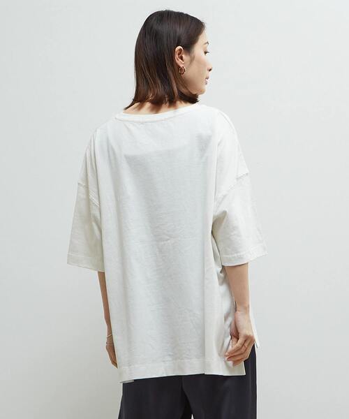 SOFFITTO(ソフィット)の「《定番》ロゴプリント製品染ビックTシャツ(Tシャツ/カットソー・レディース・ベージュ/ピンク/ホワイト・FREE)」の21枚目の写真
