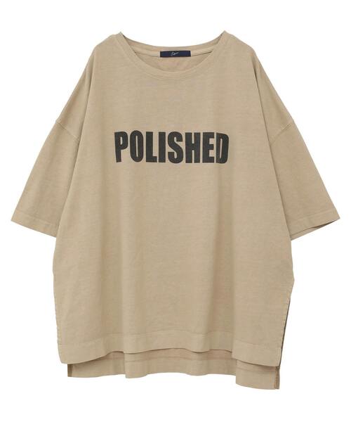 SOFFITTO（ソフィット）の「《定番》ロゴプリント製品染ビックTシャツ（Tシャツ/カットソー・レディース・ベージュ/ピンク/ホワイト・FREE）」の19枚目の写真