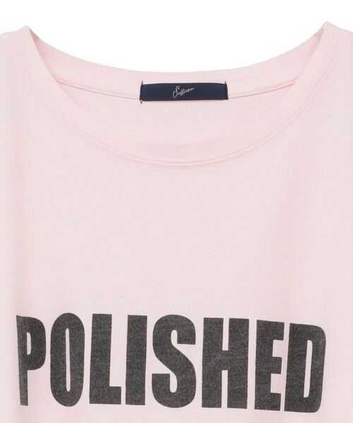 SOFFITTO（ソフィット）の「《定番》ロゴプリント製品染ビックTシャツ（Tシャツ/カットソー・レディース・ベージュ/ピンク/ホワイト・FREE）」の7枚目の写真