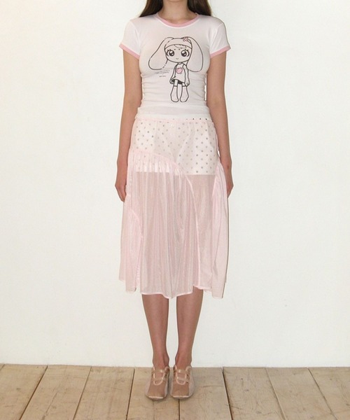 CRANK（クランク）の「CRANK／RINGER T（Tシャツ/カットソー・レディース・ピンク/ブラック・FREE）」の5枚目の写真