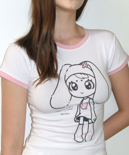 CRANK（クランク）の「CRANK／RINGER T（Tシャツ/カットソー・レディース・ピンク/ブラック・FREE）」の8枚目の写真