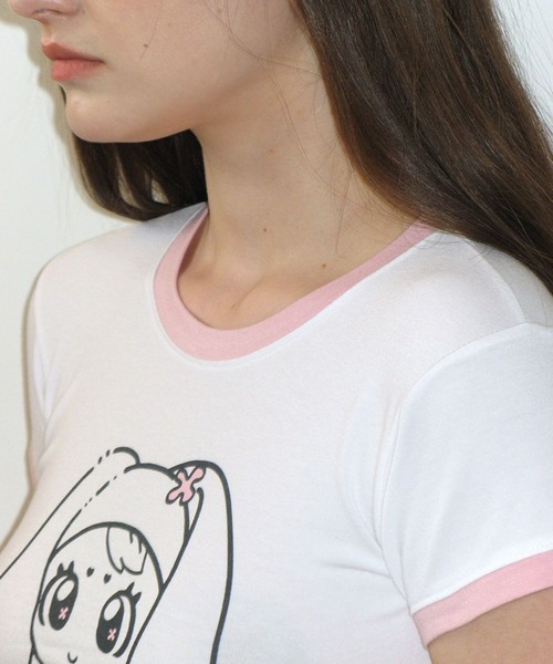 CRANK（クランク）の「CRANK／RINGER T（Tシャツ/カットソー・レディース・ピンク/ブラック・FREE）」の10枚目の写真