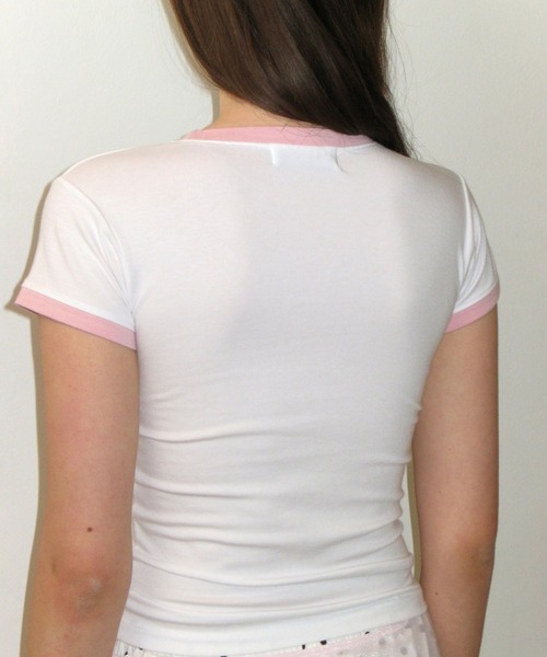 CRANK（クランク）の「CRANK／RINGER T（Tシャツ/カットソー・レディース・ピンク/ブラック・FREE）」の11枚目の写真