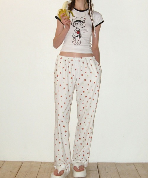 CRANK（クランク）の「CRANK／RINGER T（Tシャツ/カットソー・レディース・ピンク/ブラック・FREE）」の12枚目の写真