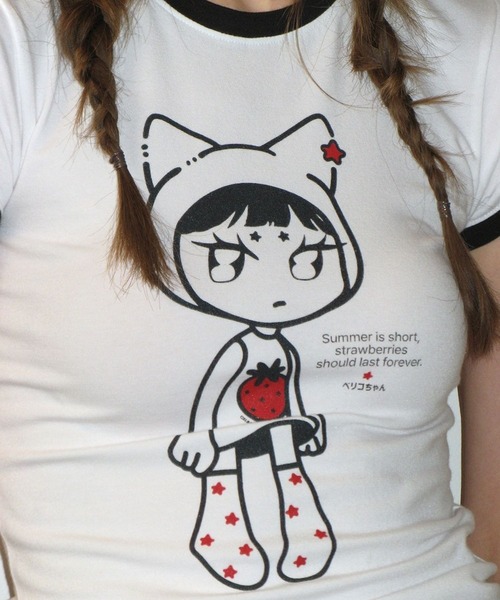 CRANK（クランク）の「CRANK／RINGER T（Tシャツ/カットソー・レディース・ピンク/ブラック・FREE）」の22枚目の写真