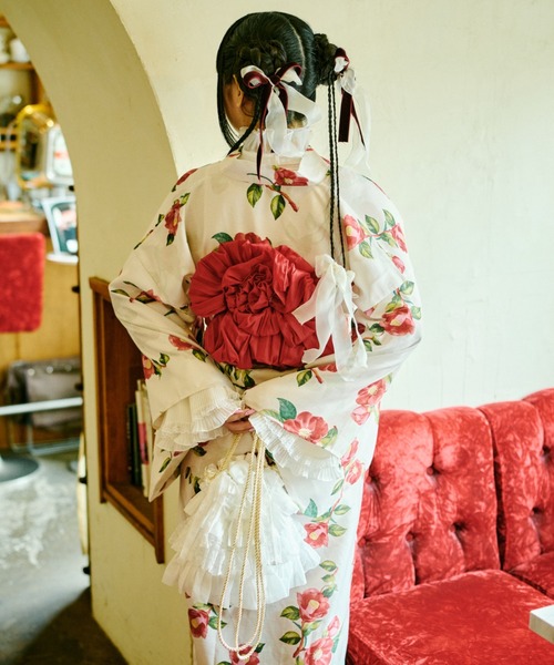 セール】【クティールとレトロ】2WAY 浴衣セット（浴衣）｜kutir