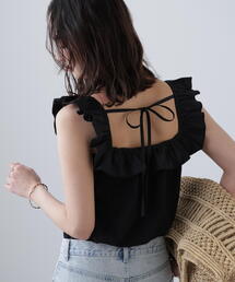 ◆［ＭＦＭ］フリルリボンドッキングカットソー