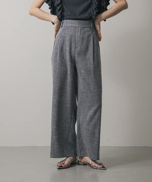 SENSE OF PLACE by URBAN RESEARCH（センスオブプレイスバイアーバンリサーチ）の「ツイードワイドイージーパンツ（その他パンツ・レディース・ベージュ/ネイビー/ブラック・SMALL/MEDIUM）」の19枚目の写真