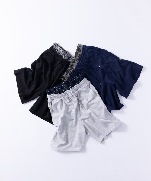 napinna maison(ナピナメゾン)の「【napinna maison×HIINA】レイヤードウエストスウェットハーフパンツ(スウェットパンツ・レディース・ネイビー/グレー/ブラック・M/L)」の15枚目の写真