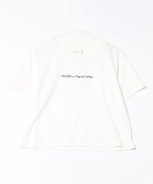 刺繍ロゴTシャツ