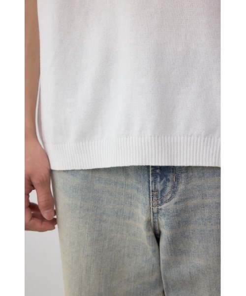 AZUL by moussy(アズールバイマウジー)の「カラーハンドステッチニット(ニット/セーター・メンズ・ターコイズブルー/ブラック/ホワイト・MEDIUM/LARGE)」の22枚目の写真