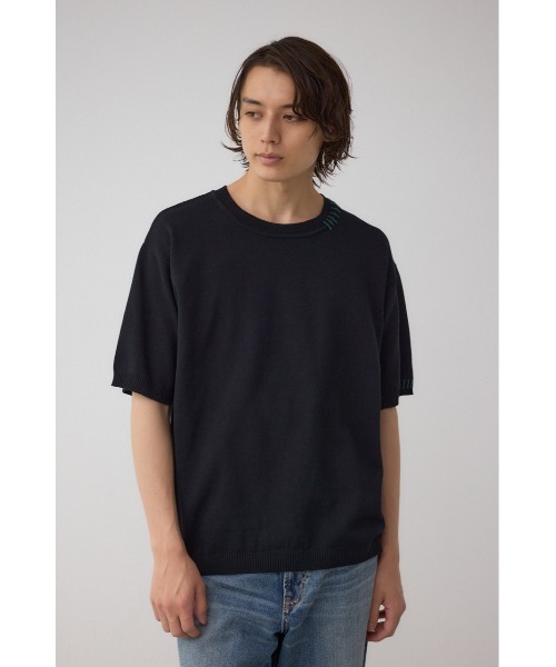 AZUL by moussy(アズールバイマウジー)の「カラーハンドステッチニット(ニット/セーター・メンズ・ターコイズブルー/ブラック/ホワイト・MEDIUM/LARGE)」の20枚目の写真