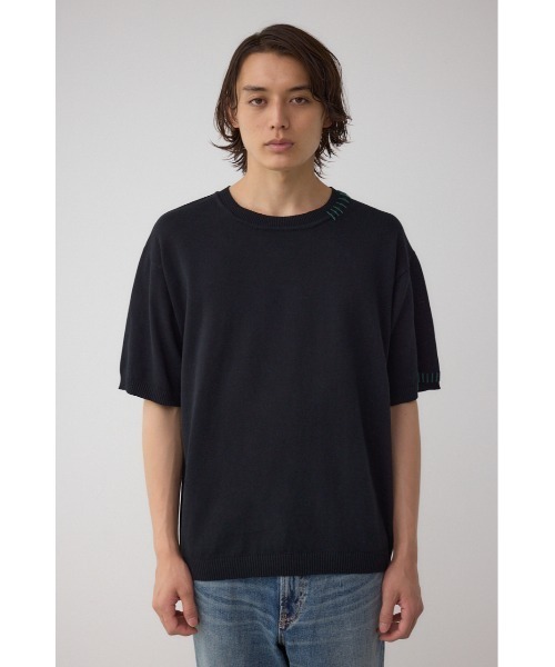AZUL by moussy(アズールバイマウジー)の「カラーハンドステッチニット(ニット/セーター・メンズ・ターコイズブルー/ブラック/ホワイト・MEDIUM/LARGE)」の18枚目の写真