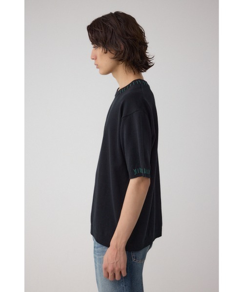 AZUL by moussy(アズールバイマウジー)の「カラーハンドステッチニット(ニット/セーター・メンズ・ターコイズブルー/ブラック/ホワイト・MEDIUM/LARGE)」の17枚目の写真