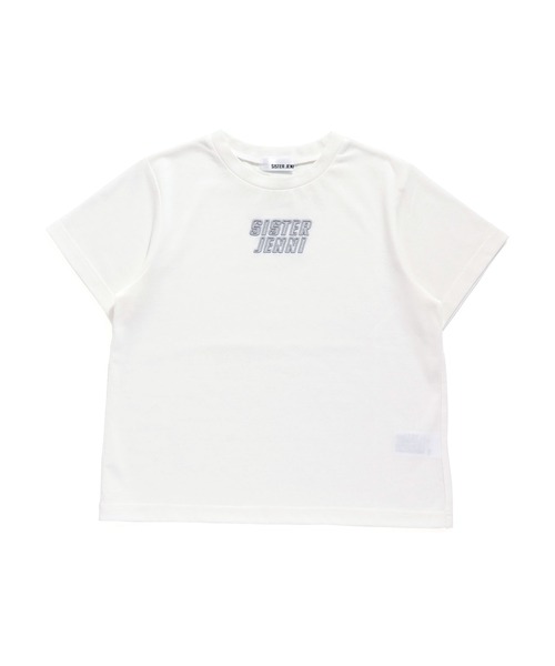 SISTER JENNI（SISTER JENNI）の「【ひんやり素材・UVカット】接触冷感ロゴししゅうTシャツ（Tシャツ/カットソー・キッズ・ラベンダー/オフホワイト/チャコールグレー・130cm/140cm/150cm/160cm）」の11枚目の写真